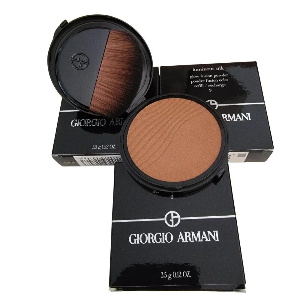 Giorgio Armani Glow Fusion Powder #9 Refill with Brush